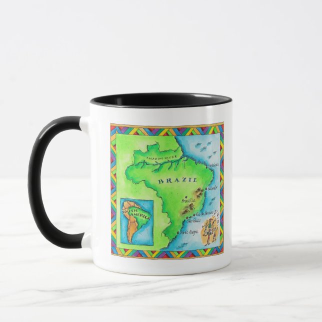Caneca Mapa de Brasil (Esquerda)