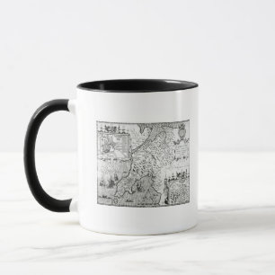 Caneca Mapa de Caernarvon, 1616