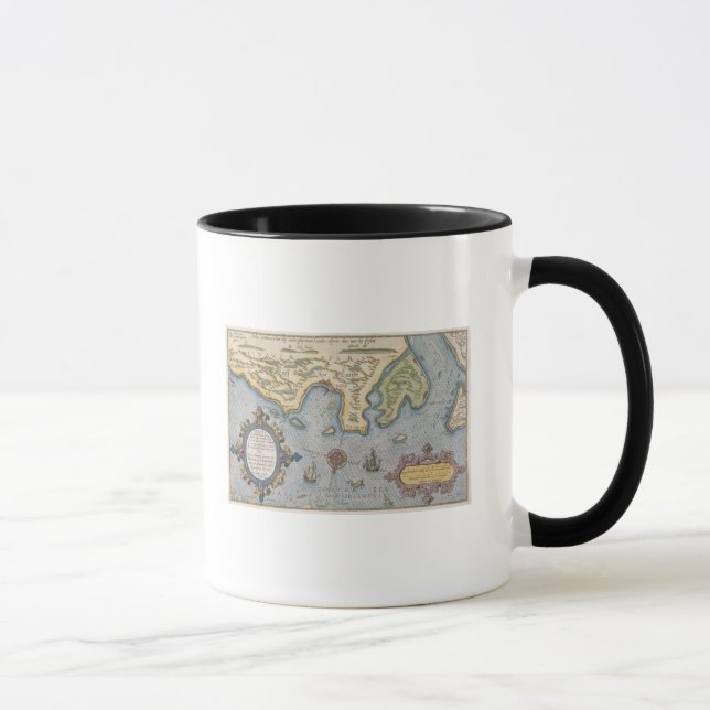 Caneca Mapa de comércio do Dutch do mar Báltico (Direita)
