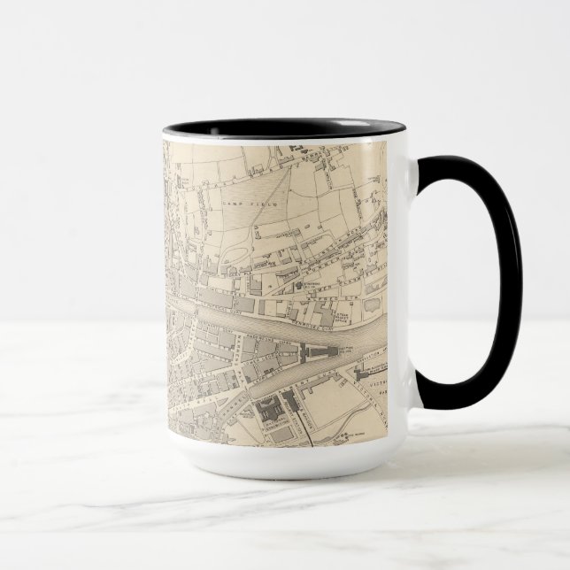 Caneca Mapa de Cork, Irlanda (Direita)