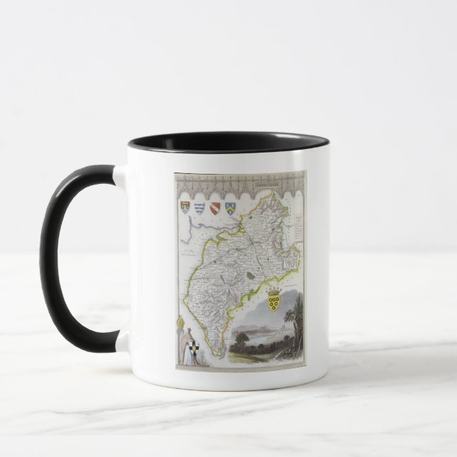 Caneca Mapa de Cumberland, 'do inglês de Moule (Esquerda)