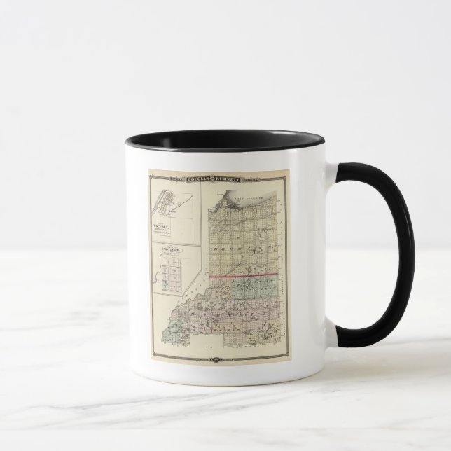 Caneca Mapa de Douglas e de Burnett (Direita)