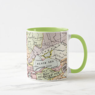 Caneca Mapa de Europa   a terceira cruzada