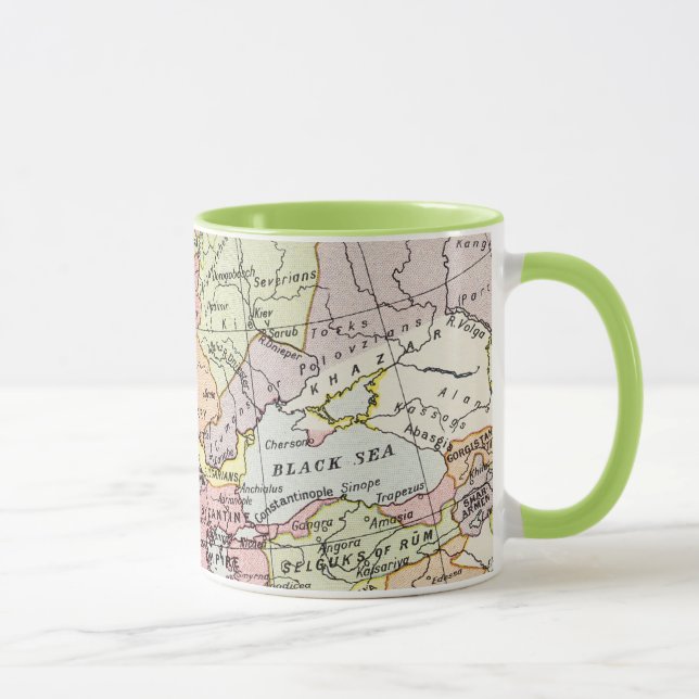 Caneca Mapa de Europa | a terceira cruzada (Direita)