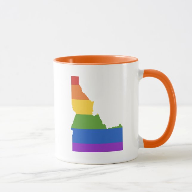 Caneca Mapa de Gay dos EUA| Estado de Idaho (Direita)