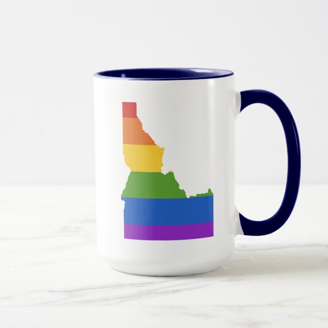 Caneca Mapa de Gay dos EUA| Estado de Idaho (Direita)