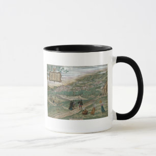 Caneca Mapa de Granada, de "Civitates Orbis Terrarum", V