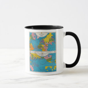 Caneca Mapa de guerra Atlântico, Eurásia, África, Ocea