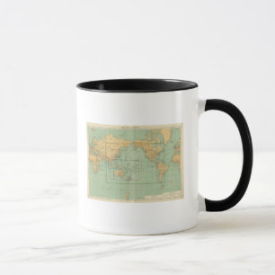 Caneca Mapa de índice Novo atlas marinho mercantil