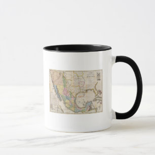 Caneca Mapa de los Estados Unidos da América