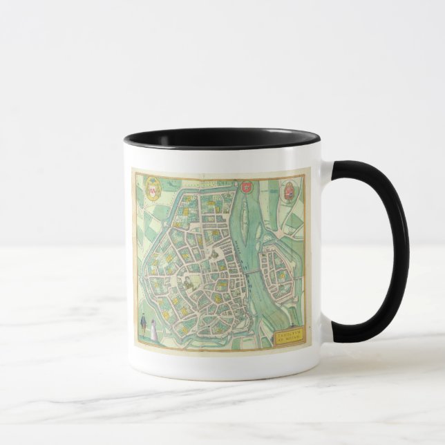 Caneca Mapa de Maastricht, 'de Civitates Orbis Terrarum (Direita)