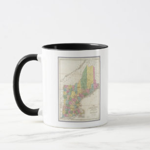 Caneca Mapa de Maine, New Hampshire, Vermont