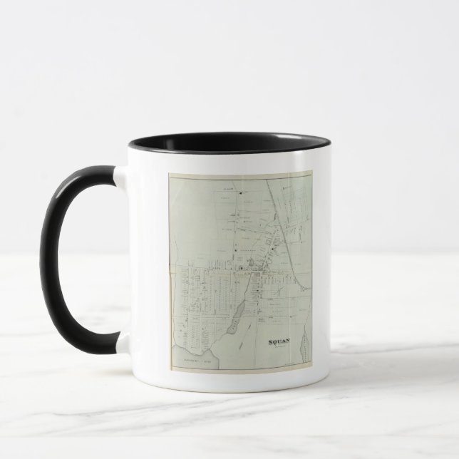 Caneca Mapa de Manasquan, Nova Jersey (Esquerda)