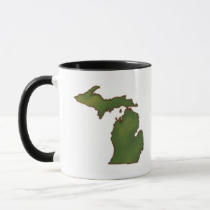 Caneca Mapa de Michigan 4