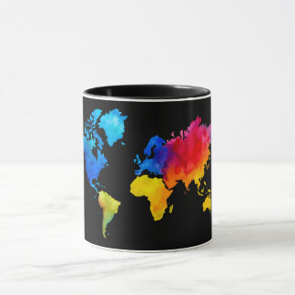 Caneca Mapa de mundo