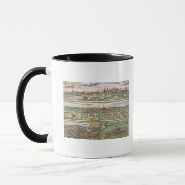 Caneca Mapa de Nuremberg, de Ulm, e de Saltzburg, 'de (Esquerda)