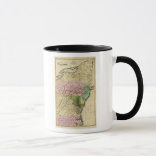 Caneca Mapa de Olney para os Estados Unidos