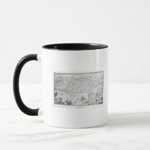 Caneca Mapa de Palestina, de um Hagadá do Passover