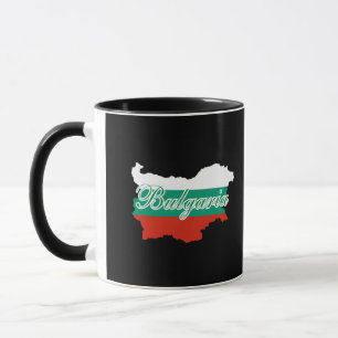 Caneca Mapa de pavilhão da Bulgária