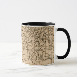 Caneca Mapa de Robinson Crusoe do mundo