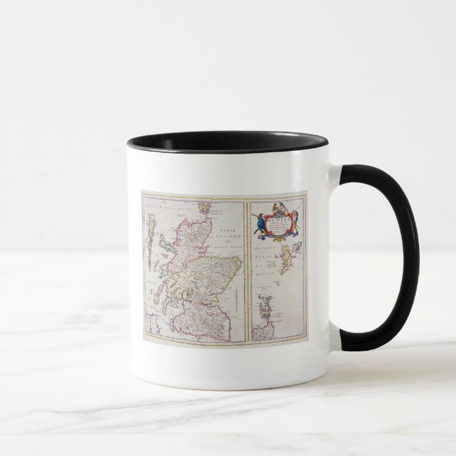 Caneca Mapa de Scotland, c.1700 (Direita)