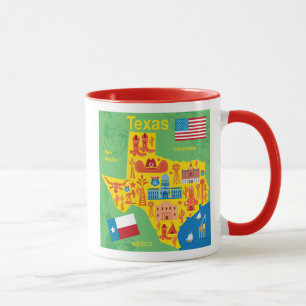 Caneca Mapa de Texas dos miúdos