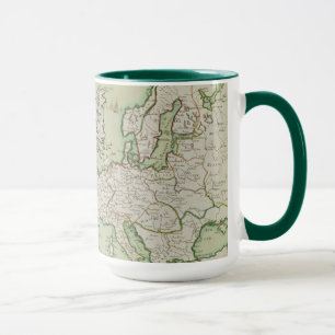 Caneca Mapa do ataque naval em Inglaterra por Napoleon