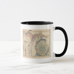 Caneca Mapa do Estado de Michigan
