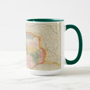 Caneca Mapa do Estado do Texas 1835