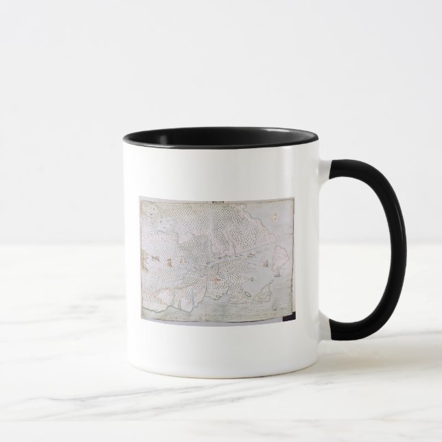 Caneca Mapa do estuário 2 do St. Lawrence (Direita)