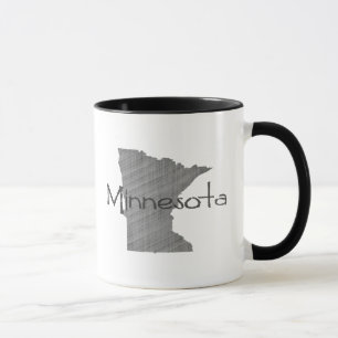 Caneca Mapa do Minnesota Moldado para Cinzas de vinheta