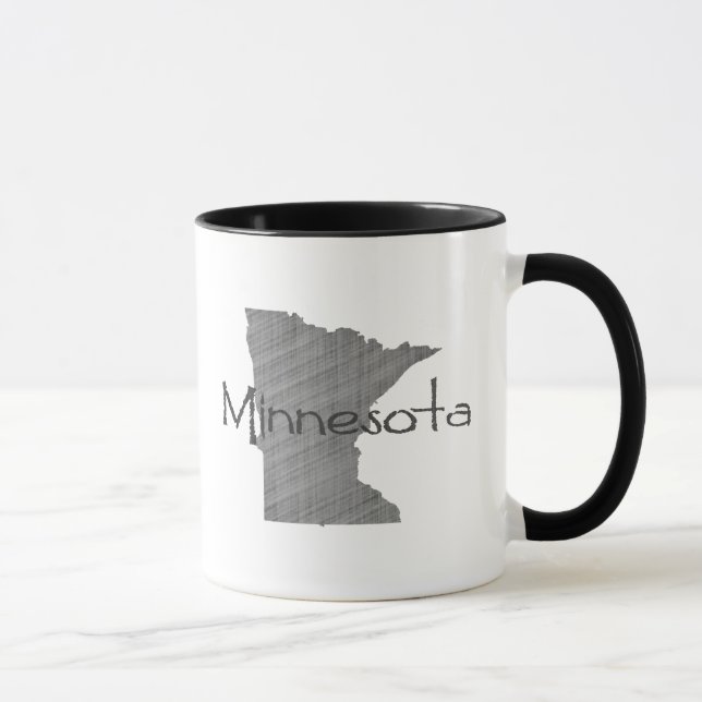 Caneca Mapa do Minnesota Moldado para Cinzas de vinheta (Direita)
