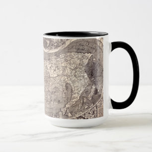 Caneca Mapa do mundo 1507
