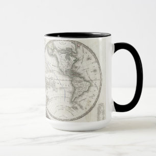 Caneca Mapa do mundo em 2 hemisférios