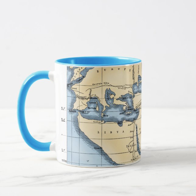 CANECA MAPA DO MUNDO: ERATOSTHENES (Esquerda)
