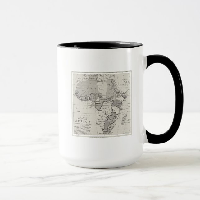Caneca Mapa do Tratado de África (Direita)