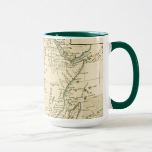 Caneca Mapa do vintage de África