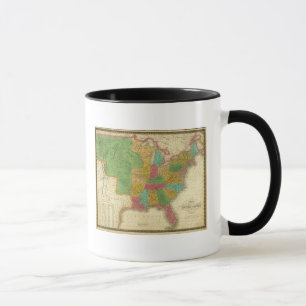 Caneca Mapa dos Estados Unidos