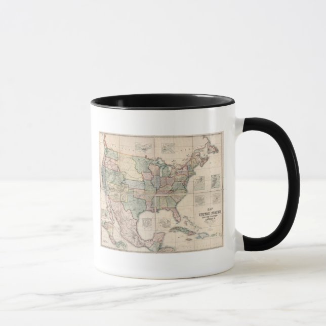 Caneca Mapa dos Estados Unidos 3 (Direita)