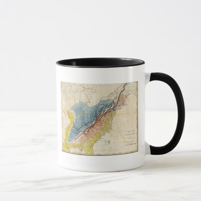 Caneca Mapa dos Estados Unidos da América 3 (Direita)