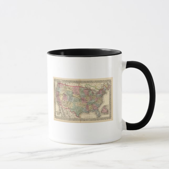 Caneca Mapa dos Estados Unidos por Mitchell (Direita)