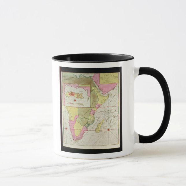 Caneca Mapa dos países de África (Direita)