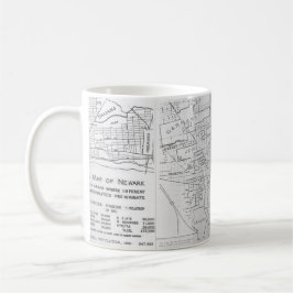 Caneca Mapa étnico da vizinhança de Newark New-jersey