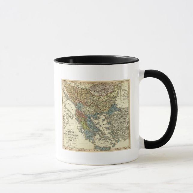 Caneca Mapa etnográfico do Império Otomano (Direita)