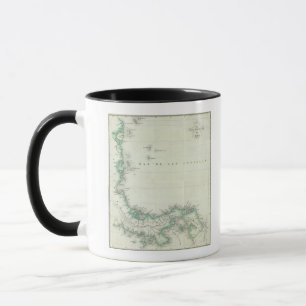 Caneca Mapa gravado do Panamá