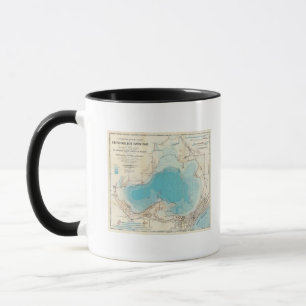 Caneca Mapa hidrográfico Lago Mendota