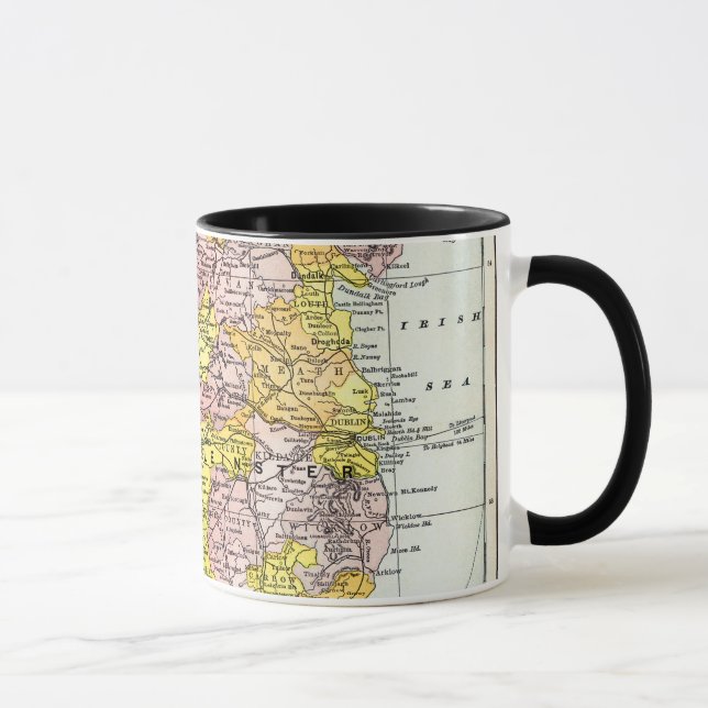 Caneca MAPA: IRELAND, c1890 (Direita)
