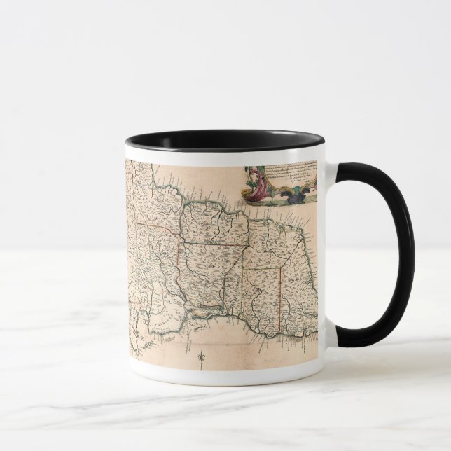 CANECA MAPA: JAMAICA, 1755 2 (Direita)