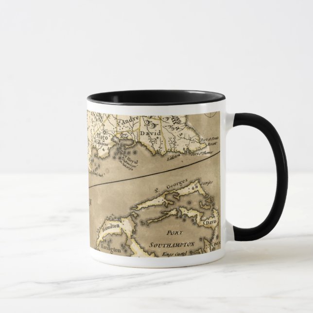 CANECA MAPA: JAMAICA, 1767 (Direita)
