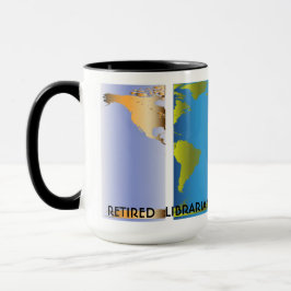 Caneca Mapa Mundial da Bibliotecas Reformadas